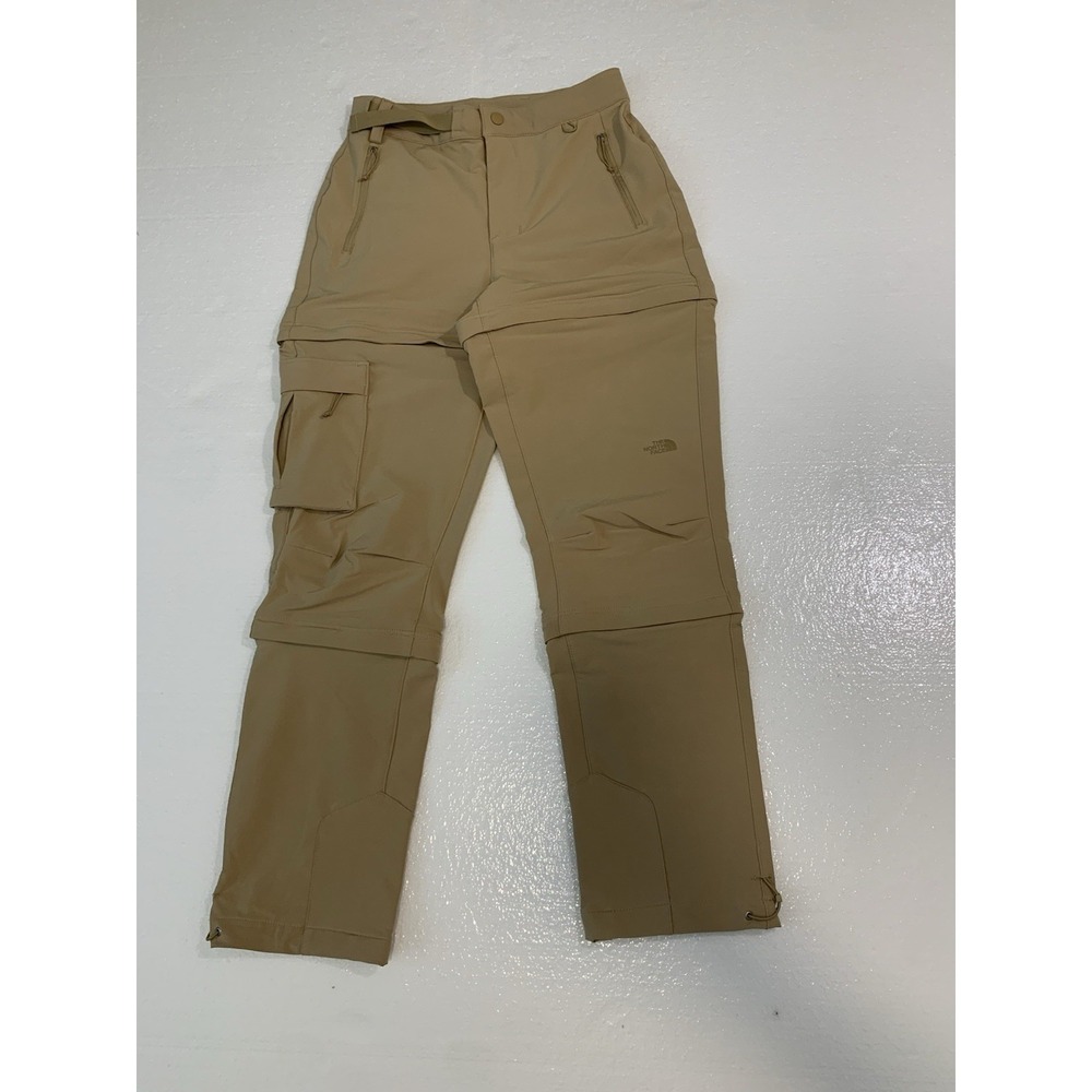 NWT The North Face Pants Women's Bridgeway Zip-Off Khaki Stone 3 In 1 Sz 0